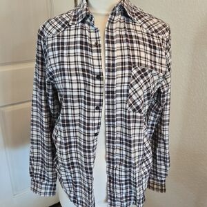 Blue Crown Plaid Shirt